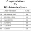 TCS - Internship Selects