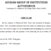 I-Pharma D RV & RC Notification Circular