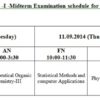 II-B.Pharmacy-I-SEM I Mid SCHEDULE