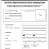 students registration form for B Category Seats